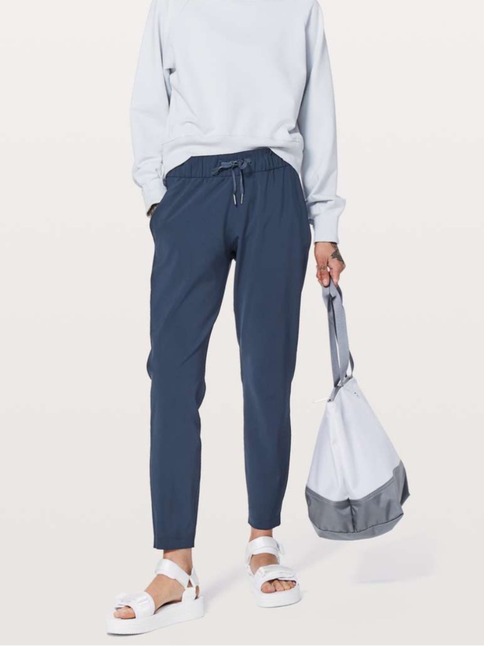 lululemon athletica Slate Blue On the Fly Blue Pant